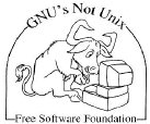  [image of the typing GNU] 
